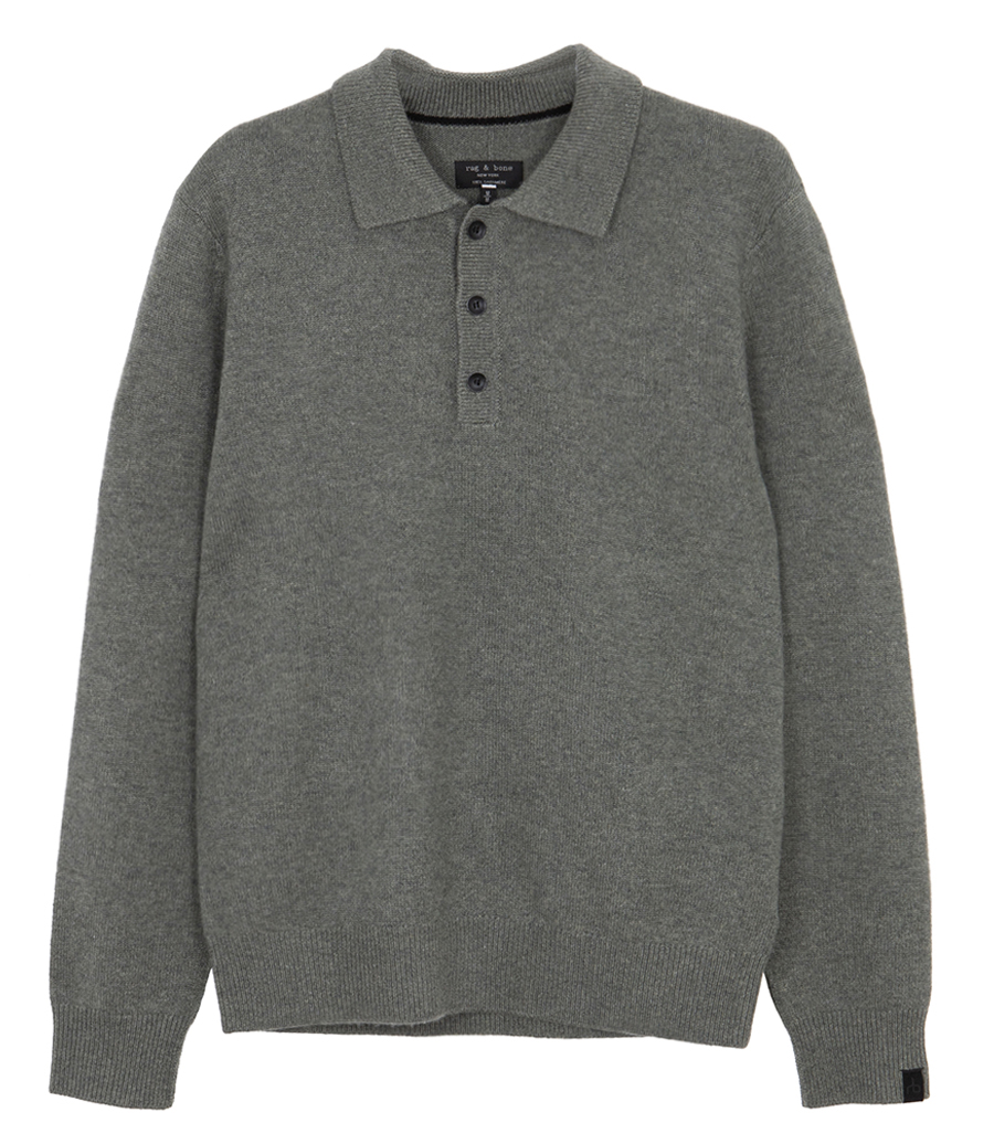 RAG & BONE - DECLAN CASHMERE POLO