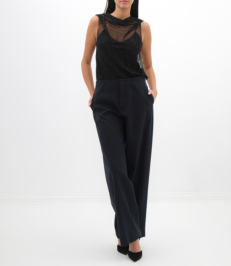 OVERSIZED TROUSERS IN LIGHT STRETCH  WOOL