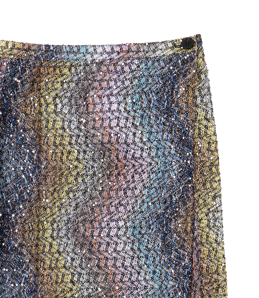 ZIGZAG MOTIF LONG SKIRT