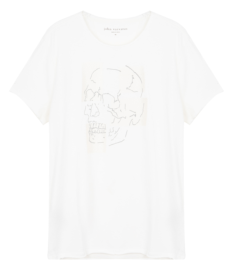JOHN VARVATOS - SKULL TILES GRAPHIC T-SHIRT