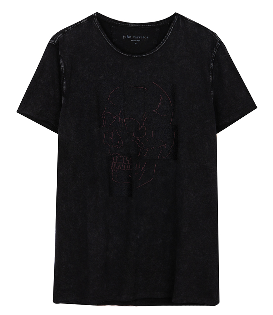 JOHN VARVATOS - SKULL TILES GRAPHIC T-SHIRT