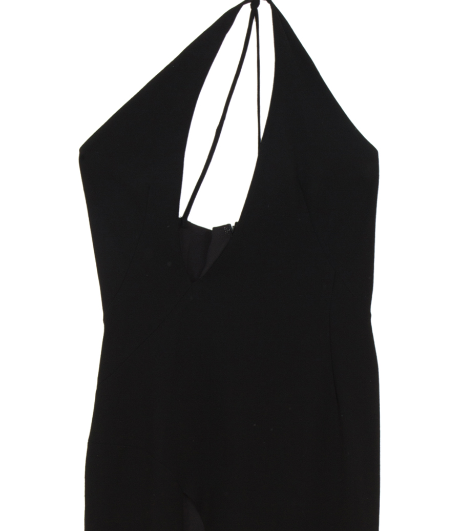 LS PLUNGE V MINI DRESS