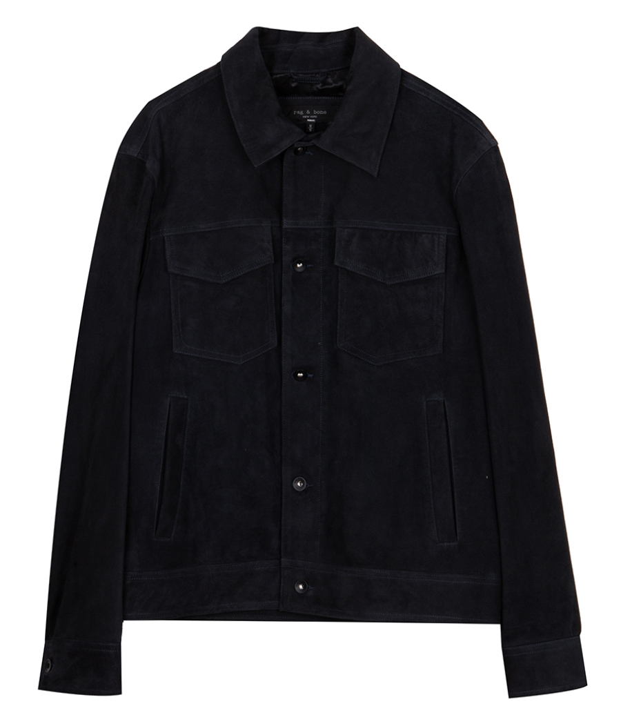 RAG & BONE - RB SUEDE TRUCKER JACKET