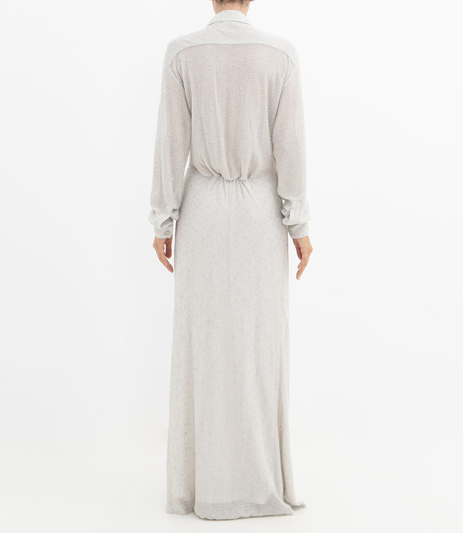 IMBER METALLIC SHIRT DRESS
