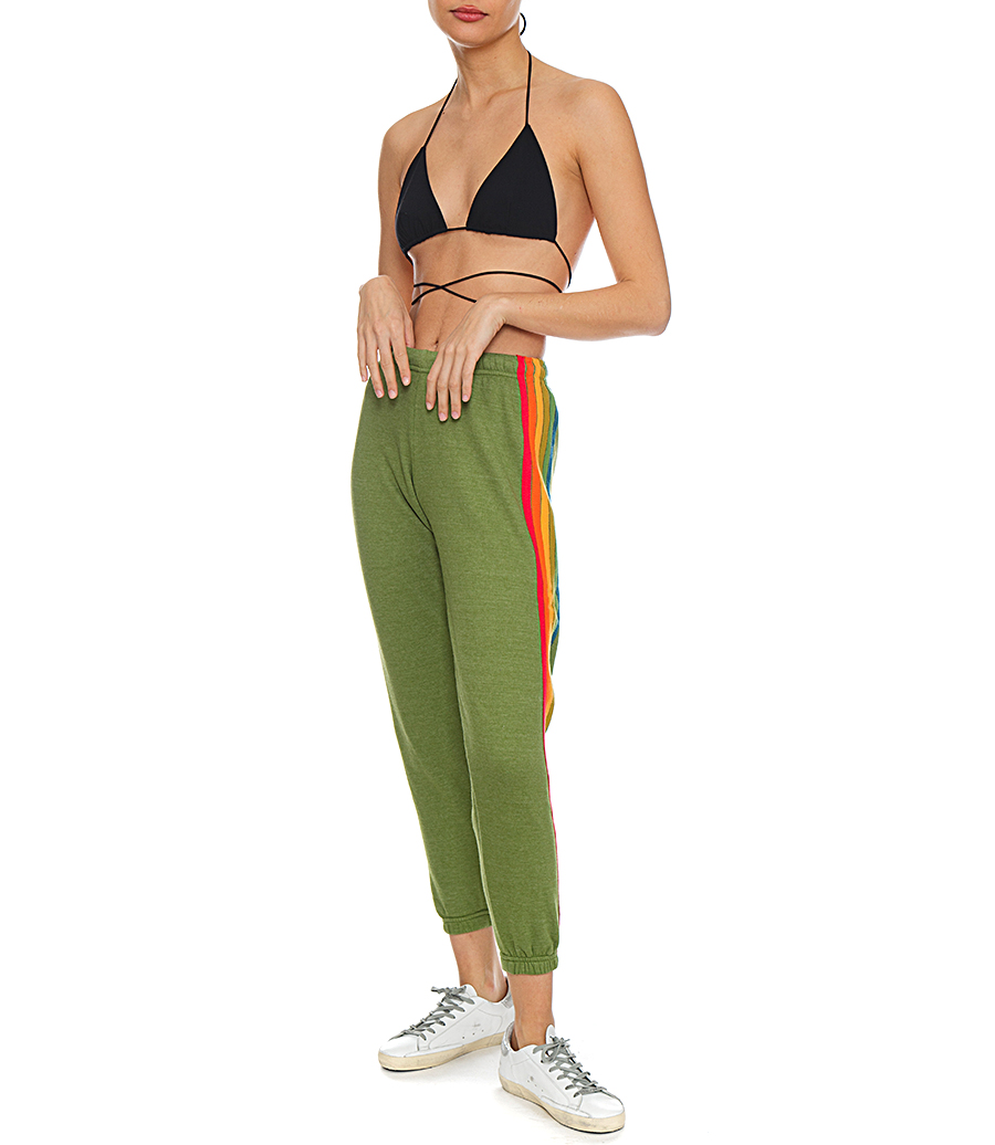 WOMENS 6 STRIPE SWEATPANTS