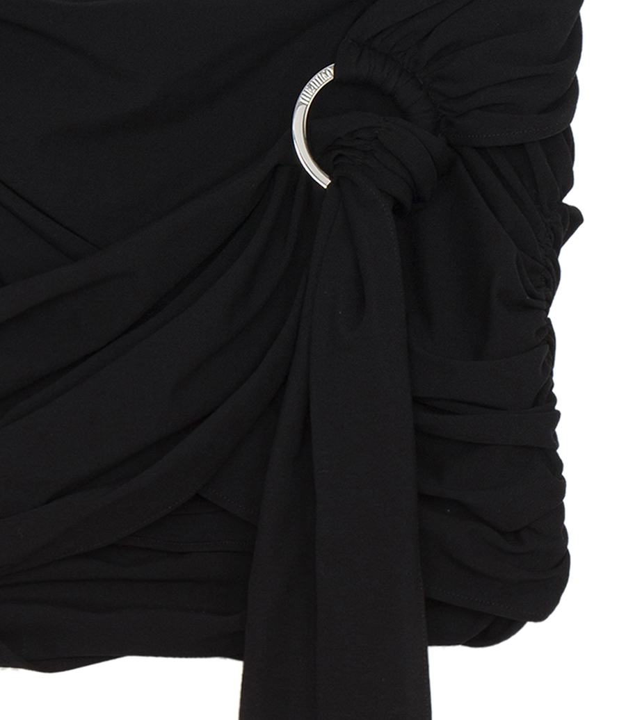 ''FRAN'' BLACK MINI SKIRT