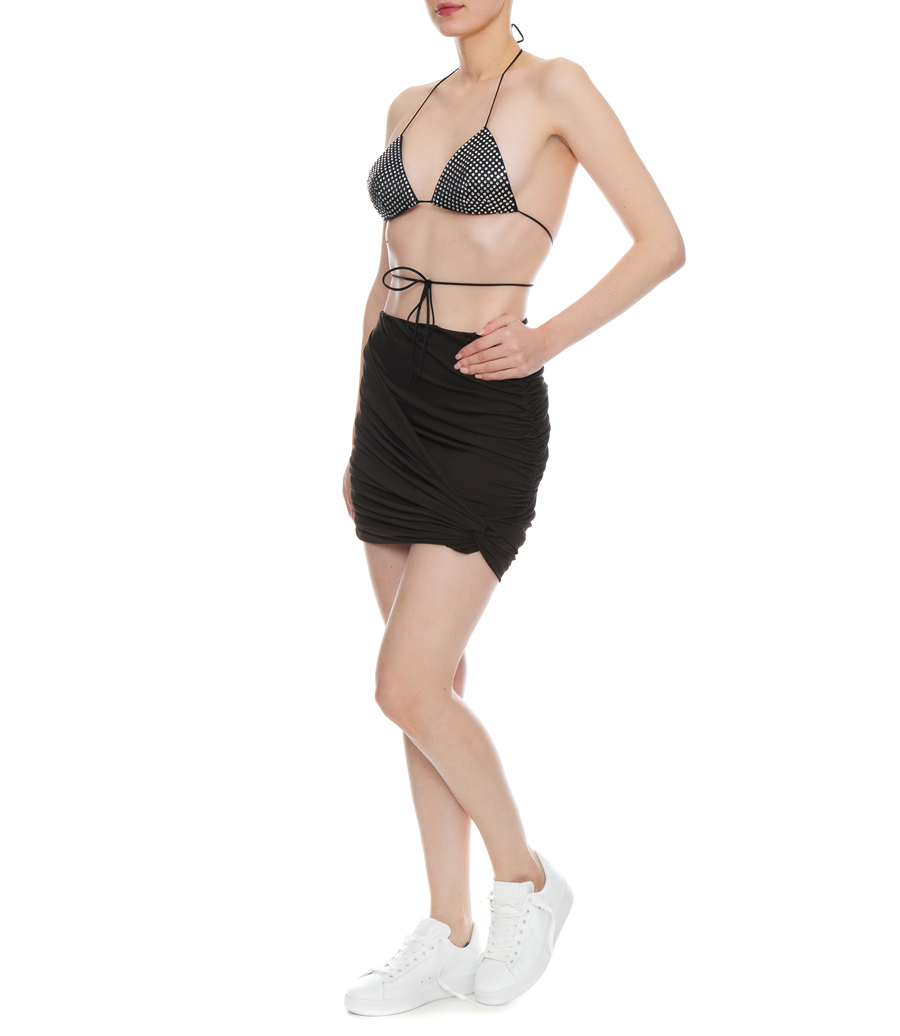 CLASSIC DRAPED MINI SKIRT