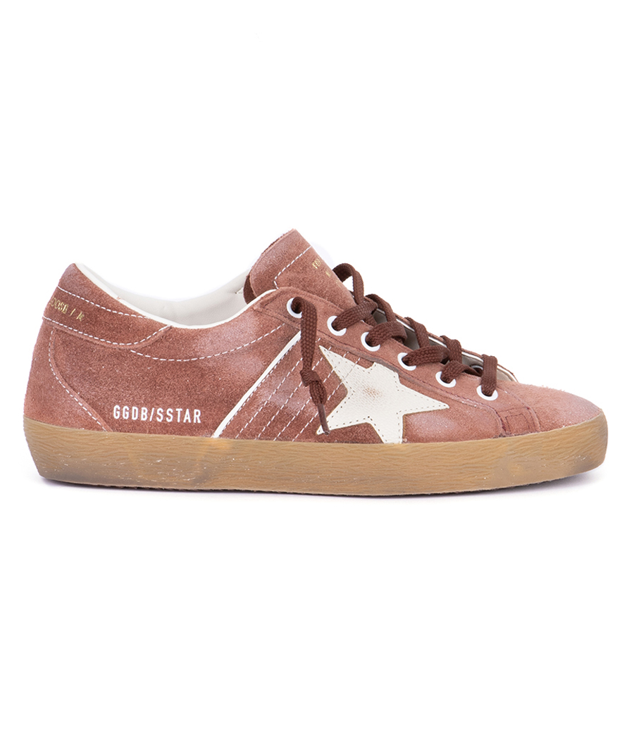 GOLDEN GOOSE  - WHITE LEATHER STAR-SUPER STAR
