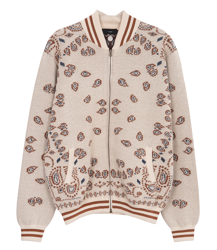 ALANUI - BANDANA PIQUET BOMBER JACKET