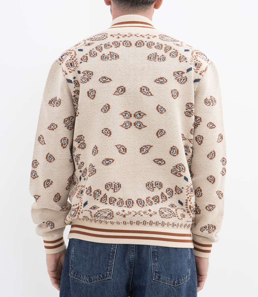 BANDANA PIQUET BOMBER JACKET