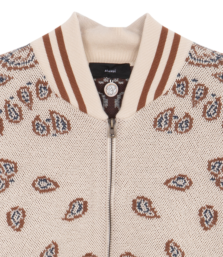 BANDANA PIQUET BOMBER JACKET