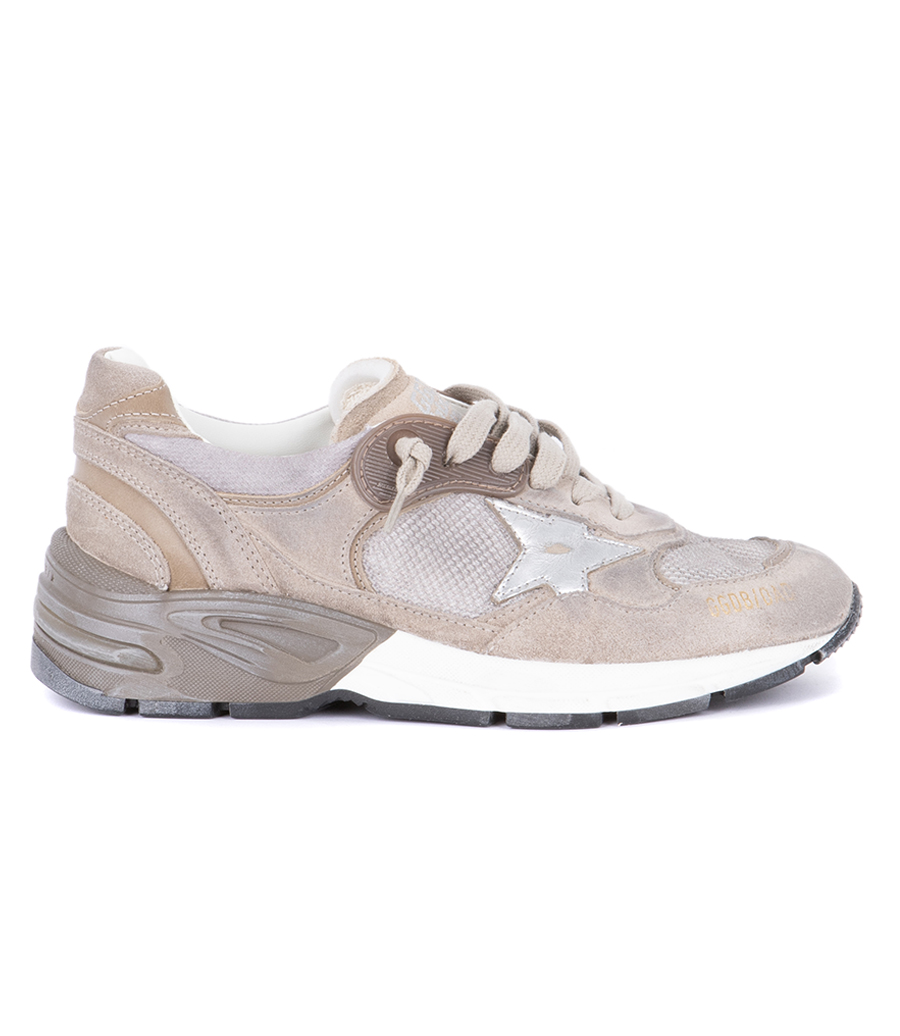 GOLDEN GOOSE  - SILVER LEATHER STAR DAD-STAR