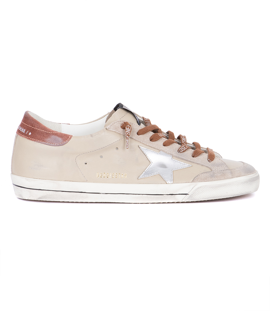 GOLDEN GOOSE  - SILVER LAMINATED STAR SUPER-STAR