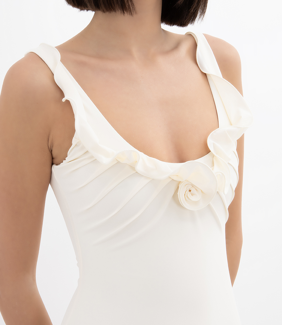 FLOWER DETAIL SWIMSUIT