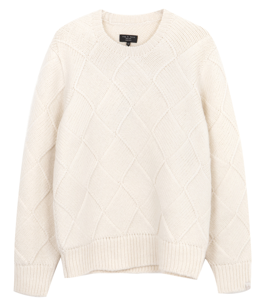 RAG & BONE - HAND KNIT ENTRELAC SWEATER