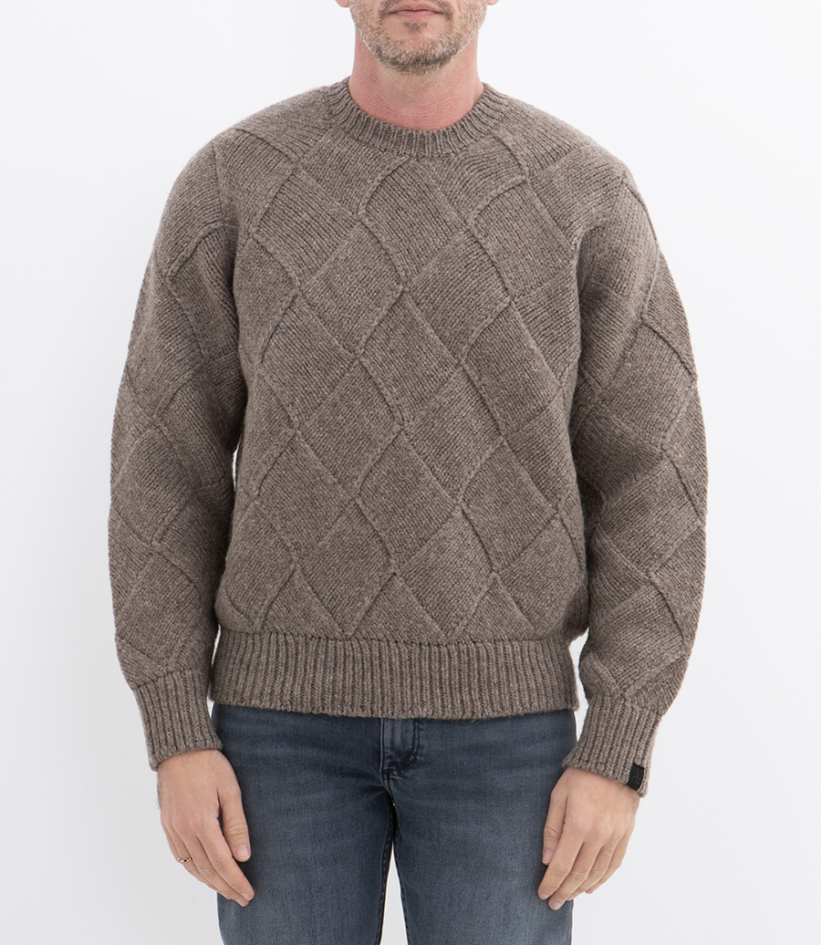 HAND KNIT ENTRELAC SWEATER