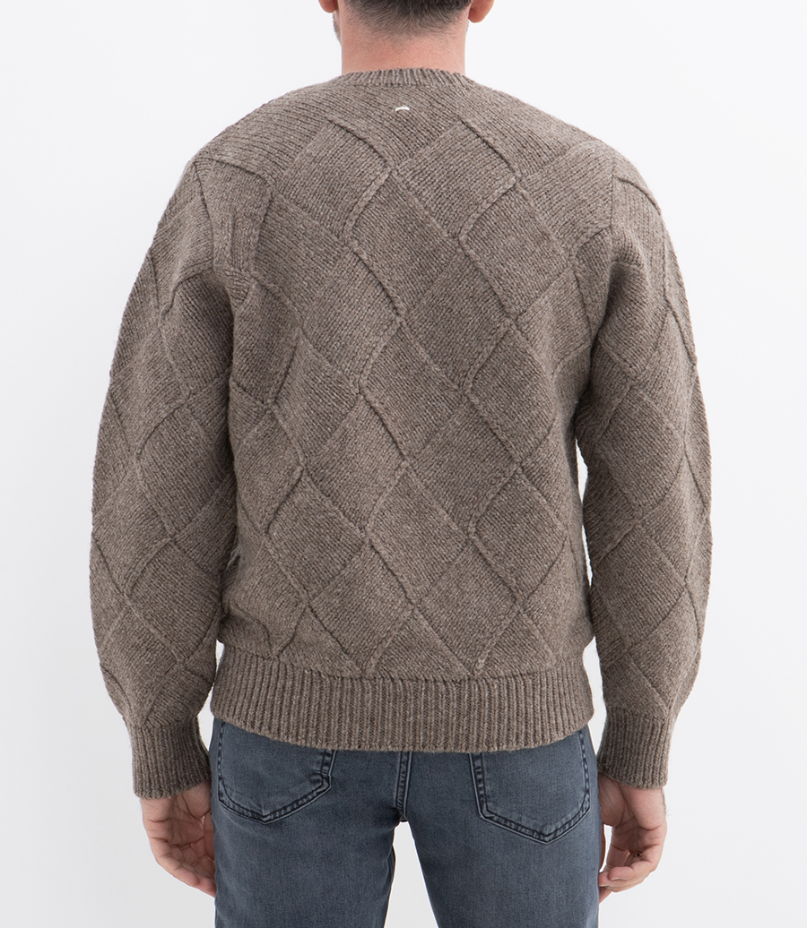 HAND KNIT ENTRELAC SWEATER