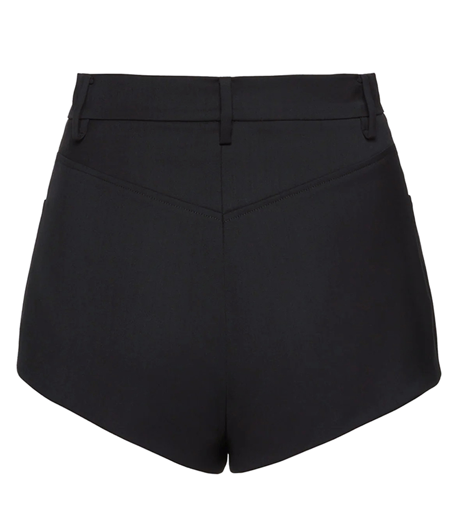 HIGH-WAIST COTTON SHORTS