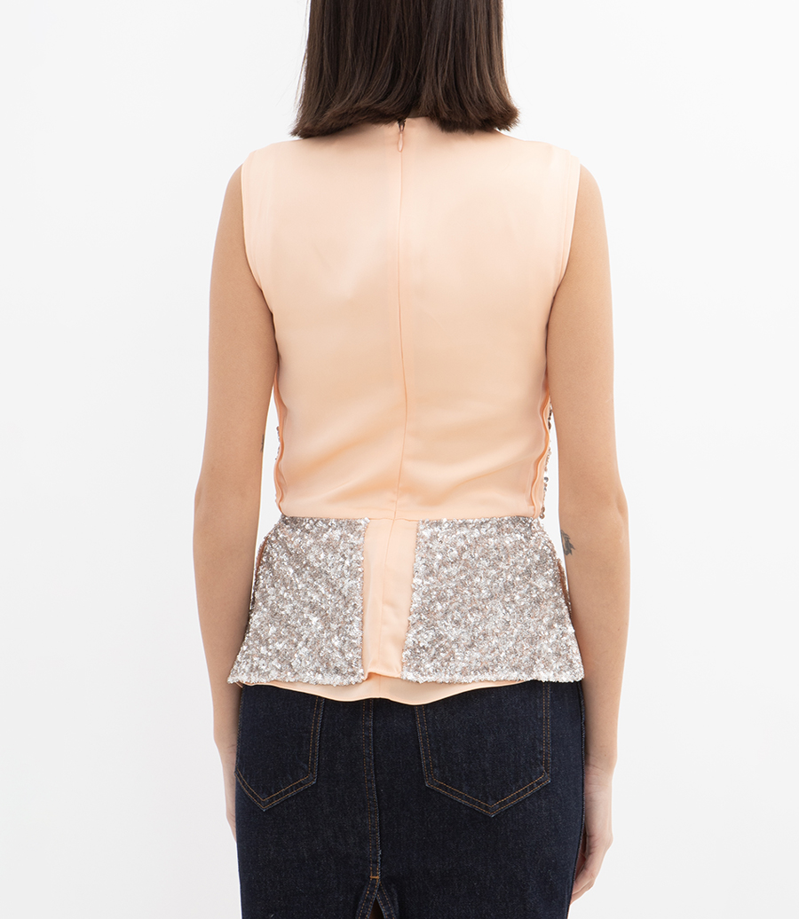 SEQUIN EMBELLISHED TOP op