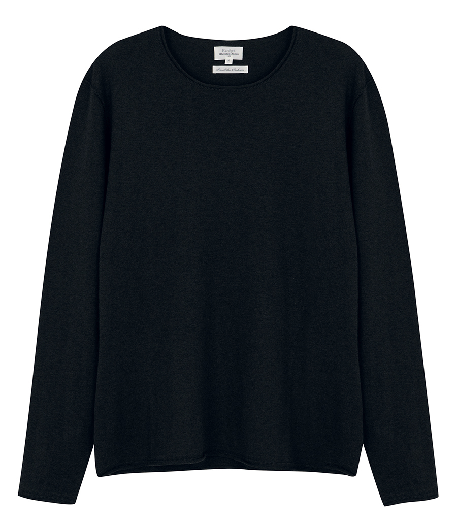 HARTFORD - CASHMERE CREW PULLOVER LS