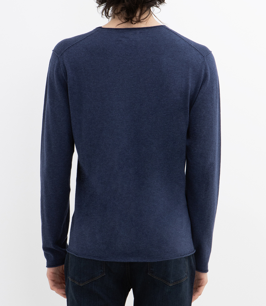 CASHMERE CREW PULLOVER LS