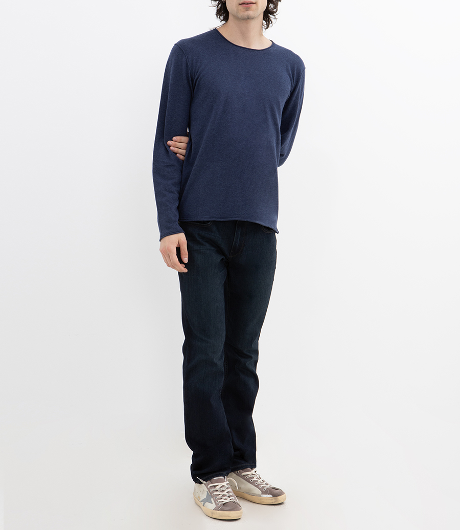 CASHMERE CREW PULLOVER LS