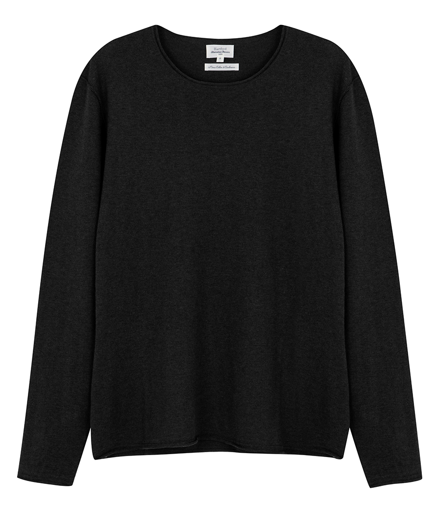 HARTFORD - CASHMERE CREW PULLOVER LS