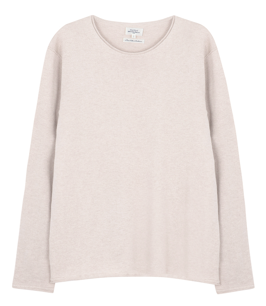 HARTFORD - CASHMERE CREW PULLOVER LS