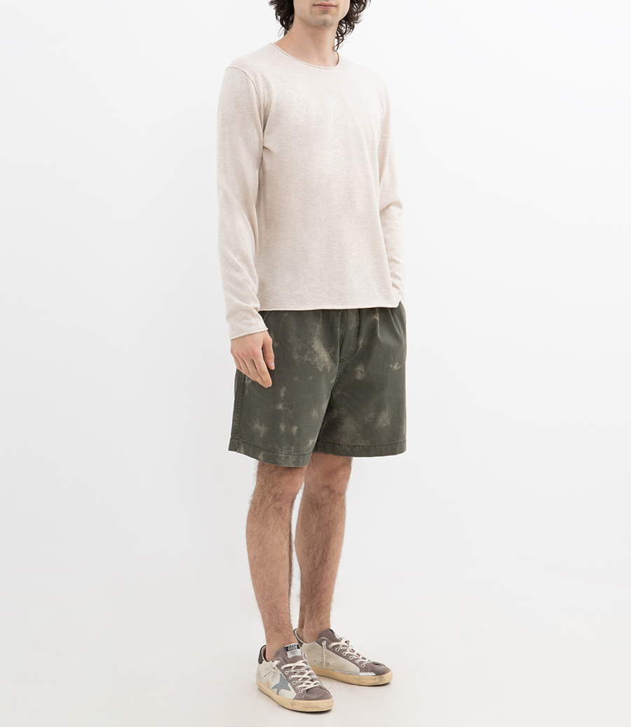 CASHMERE CREW PULLOVER LS