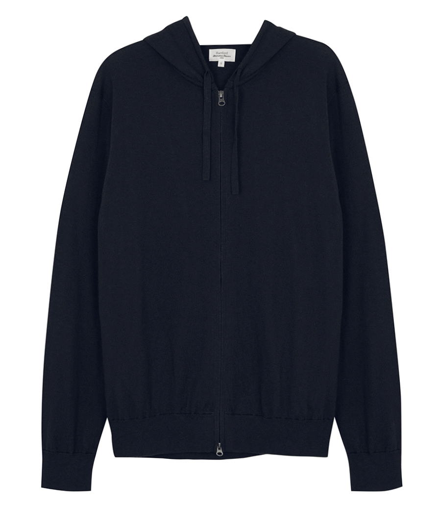 HARTFORD - LIGHT CASHMERE HOODIE ZIP