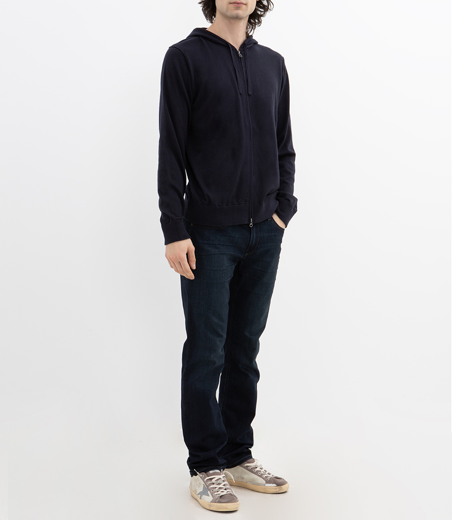 LIGHT CASHMERE HOODIE ZIP