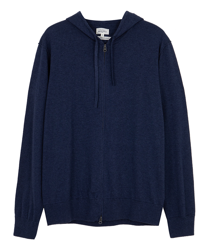 HARTFORD - LIGHT CASHMERE HOODIE ZIP