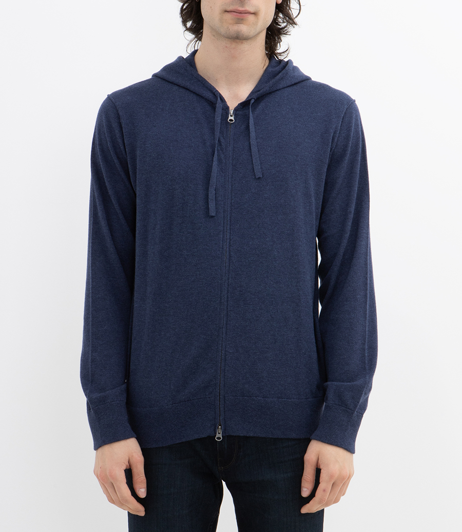 LIGHT CASHMERE HOODIE ZIP