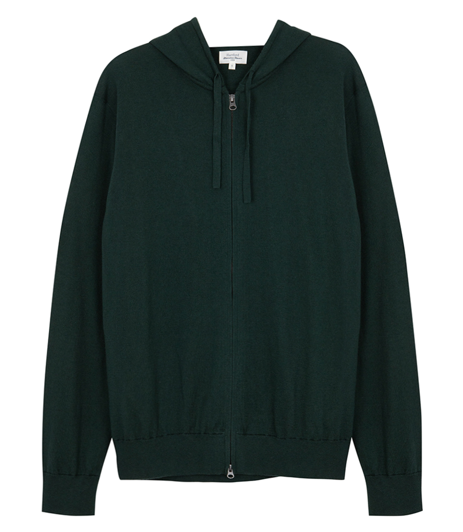 HARTFORD - LIGHT CASHMERE HOODIE ZIP