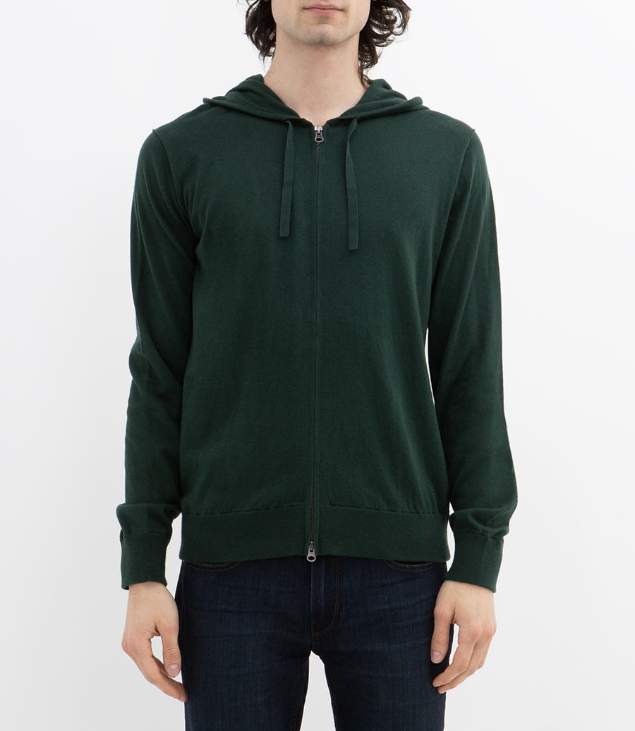 LIGHT CASHMERE HOODIE ZIP