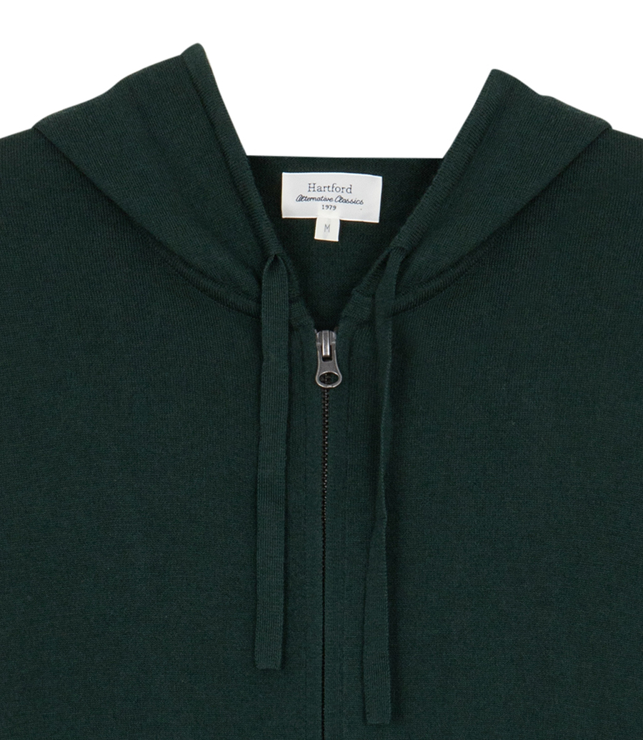 LIGHT CASHMERE HOODIE ZIP