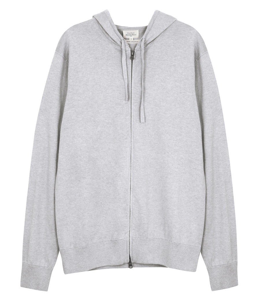 HARTFORD - LIGHT CASHMERE HOODIE ZIP