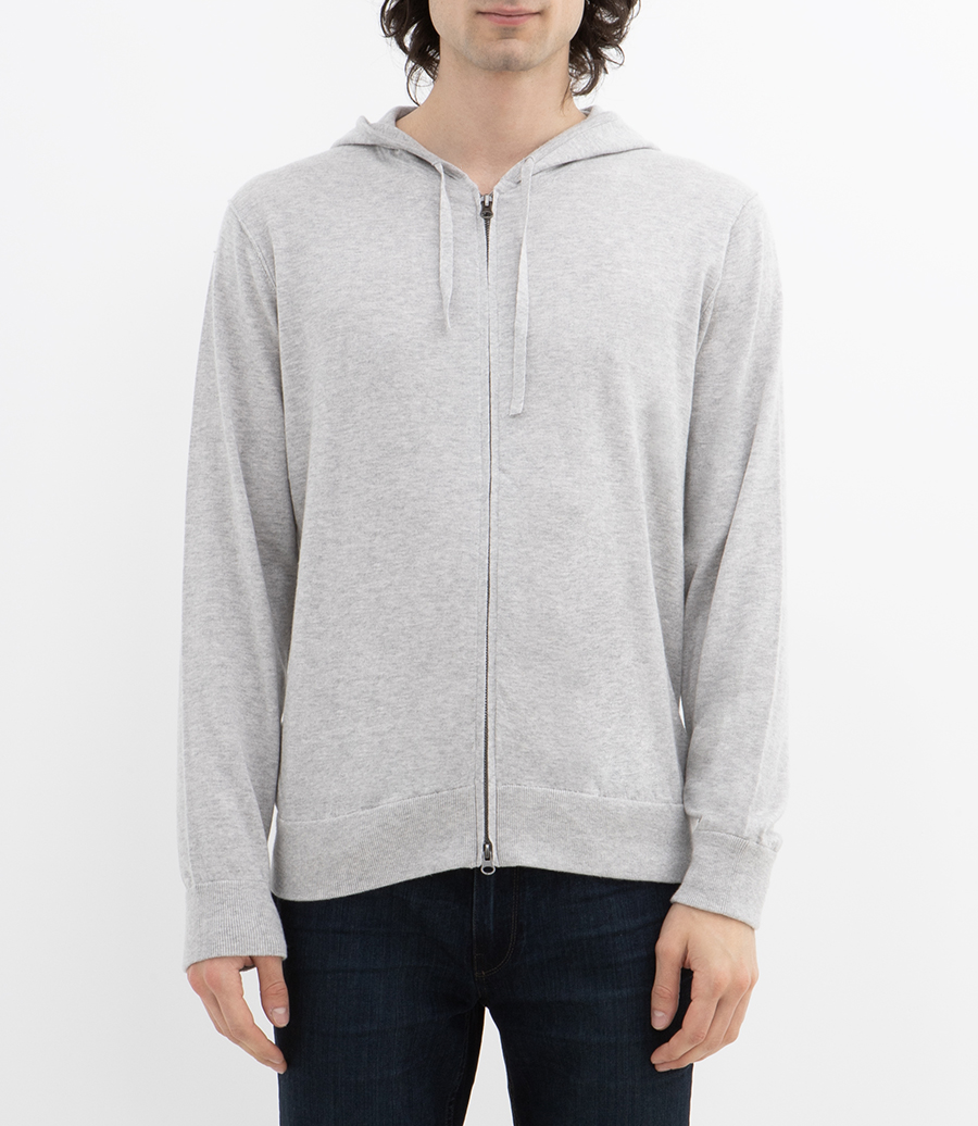 LIGHT CASHMERE HOODIE ZIP