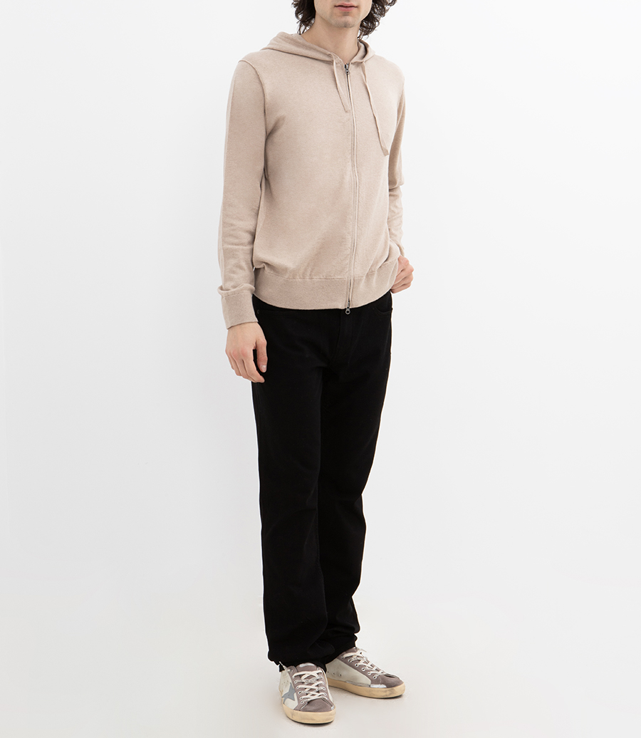 LIGHT CASHMERE HOODIE ZIP