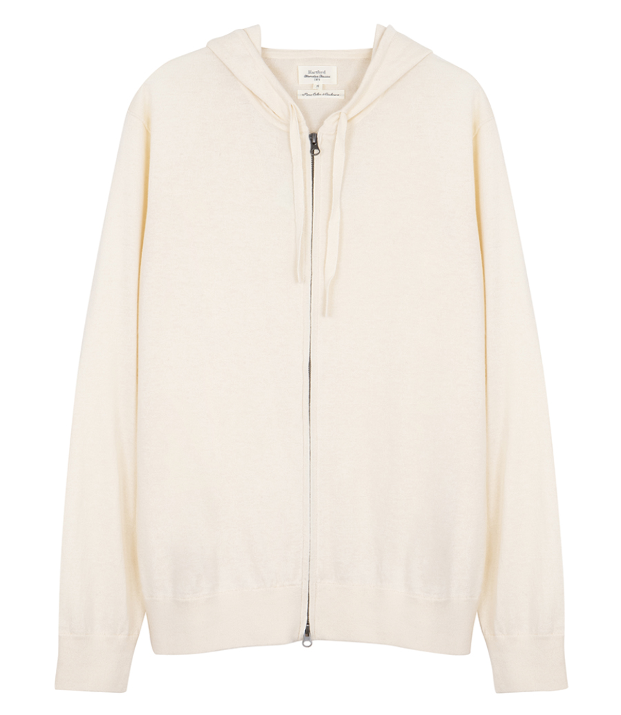 HARTFORD - LIGHT CASHMERE HOODIE ZIP