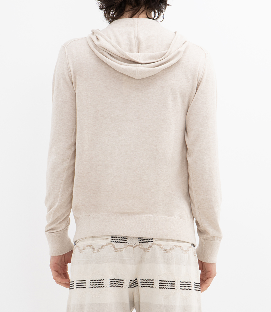 LIGHT CASHMERE HOODIE ZIP