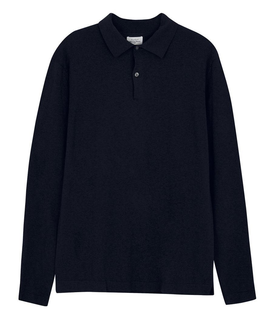 HARTFORD - CASHMERE POLO LS