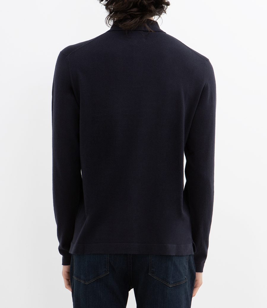 CASHMERE POLO LS