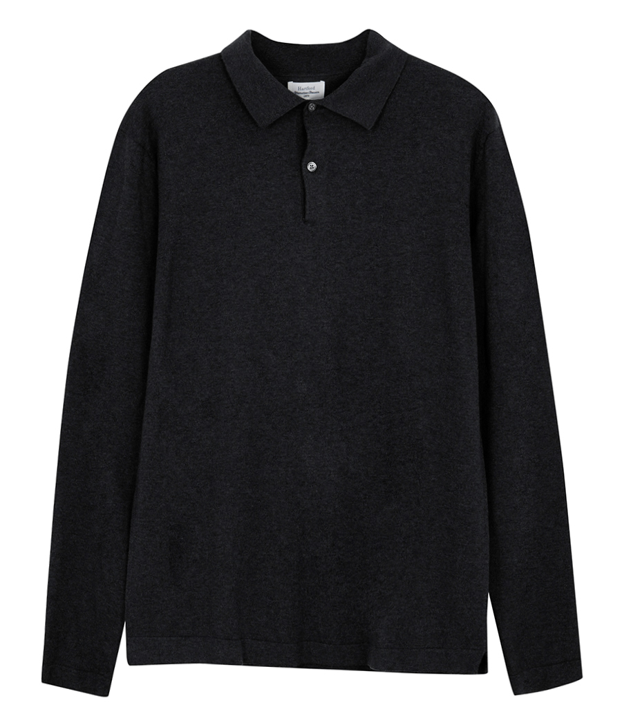 HARTFORD - CASHMERE POLO LS