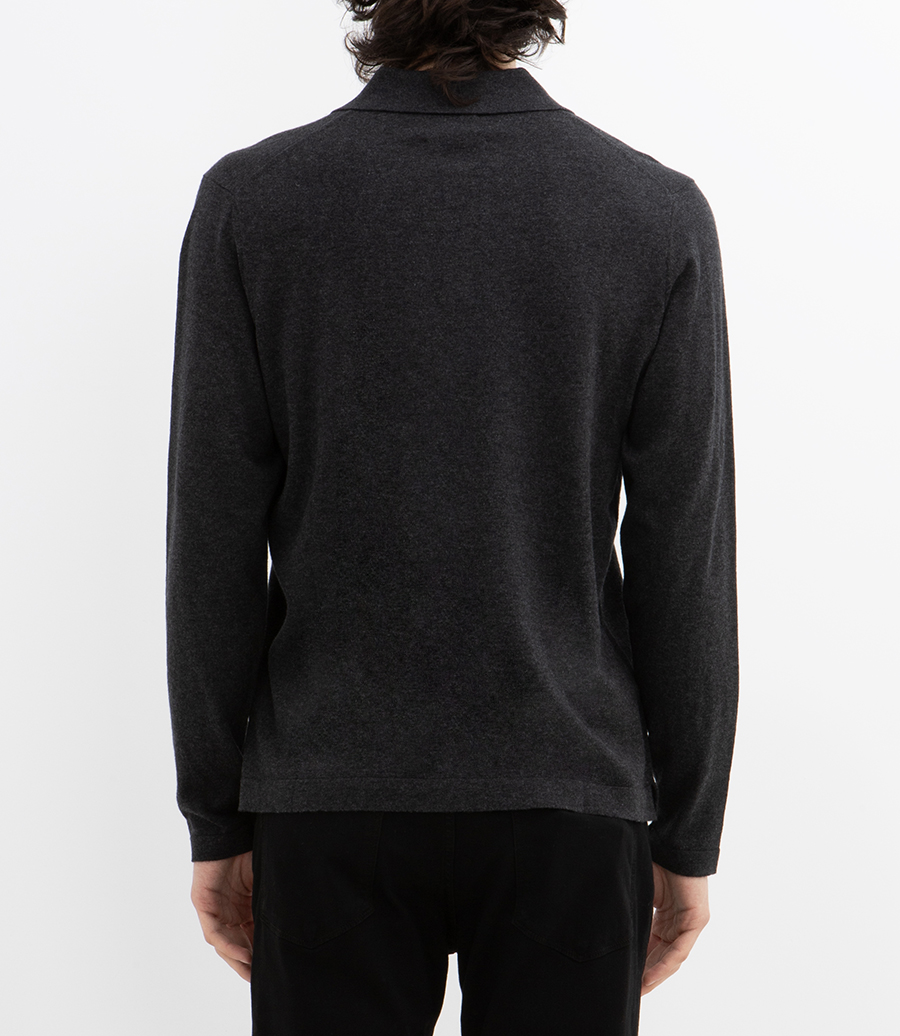CASHMERE POLO LS
