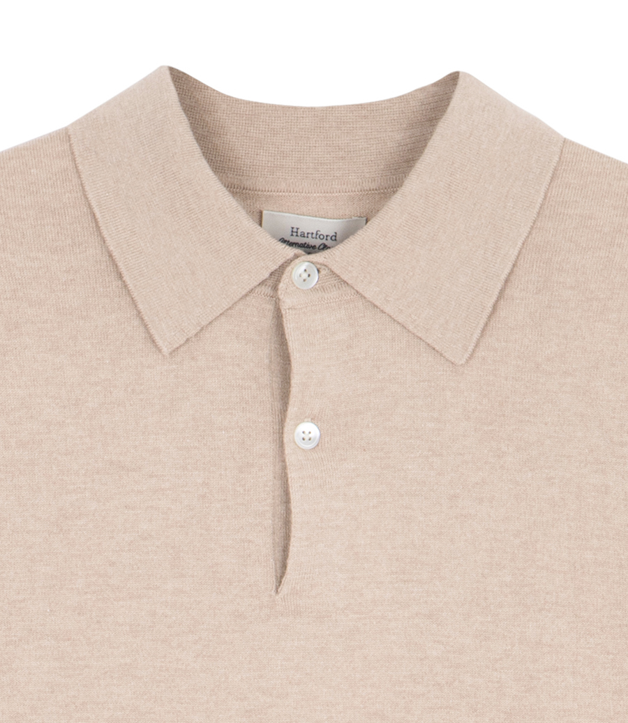 CASHMERE POLO LS