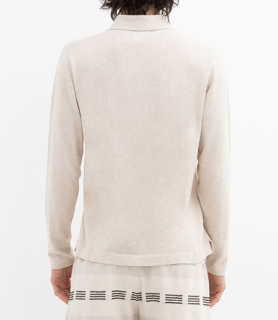 CASHMERE POLO LS