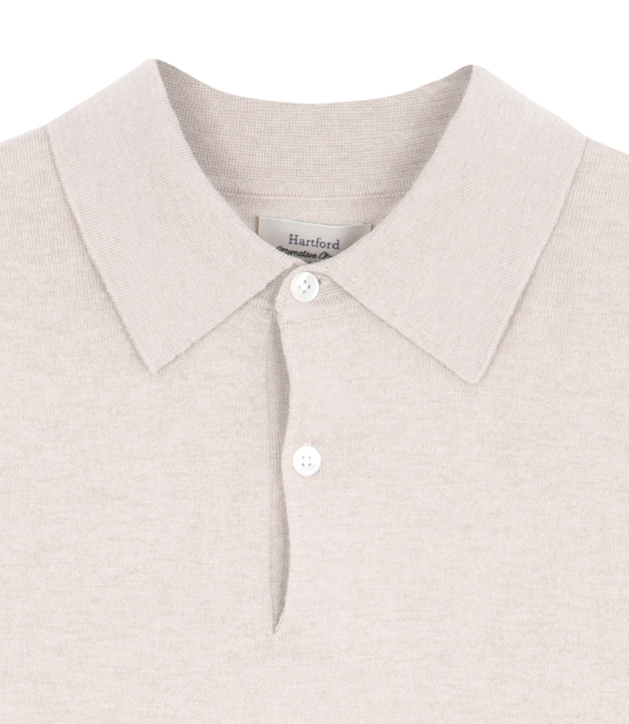 CASHMERE POLO LS