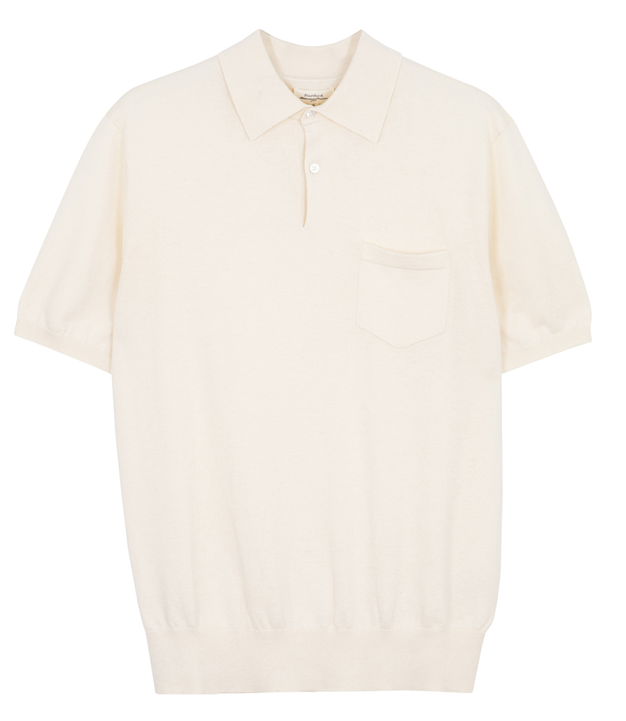 HARTFORD - POLO SS CASHMERE