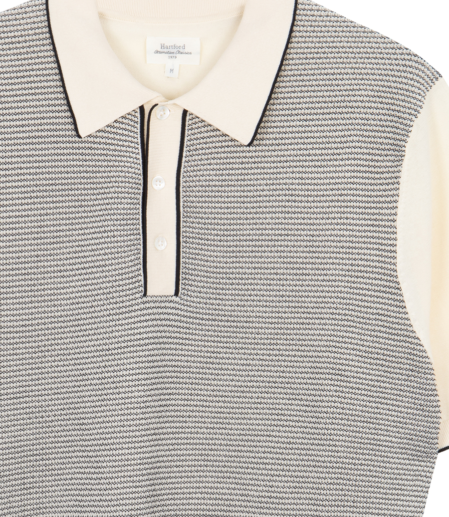 JACQUARD POLO SS
